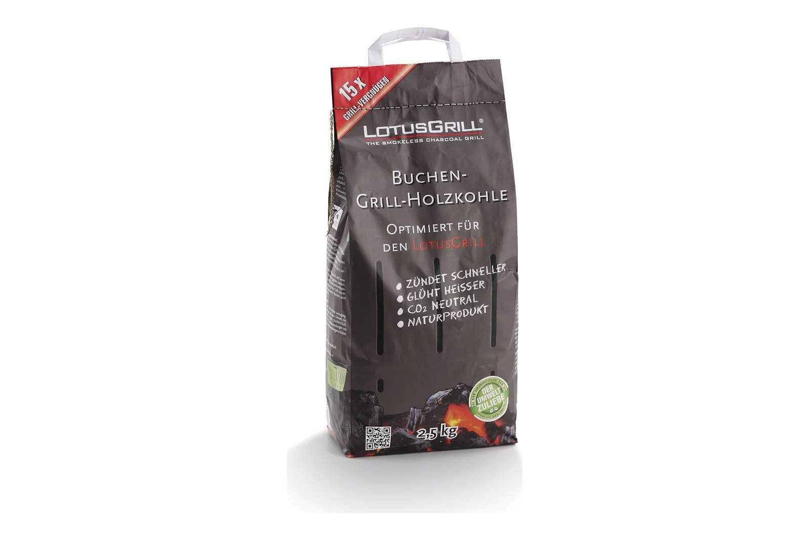 Lotus grill grillkull 2.5 kg i sekk