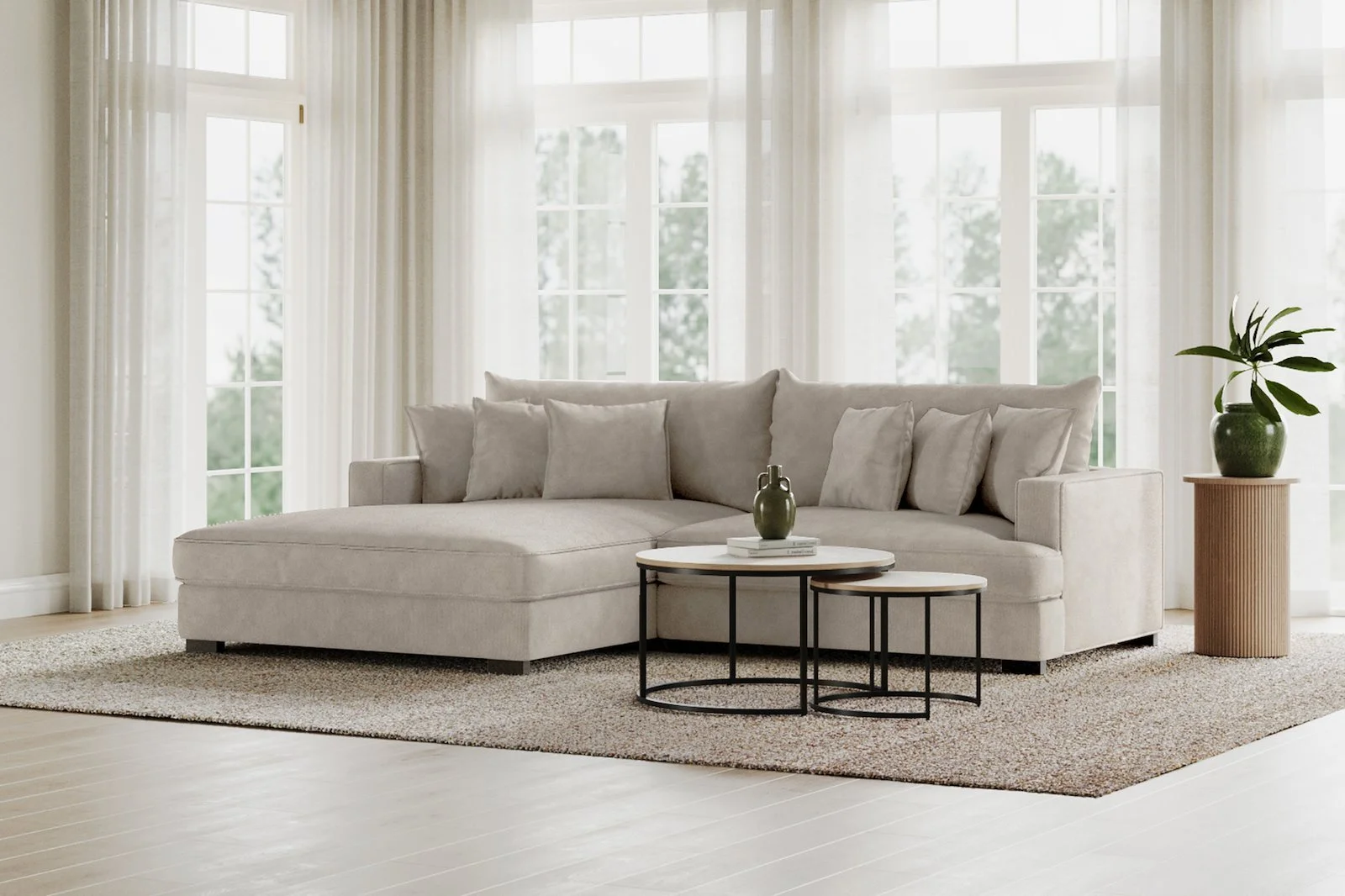 Rossi Lux sjeselong sofa