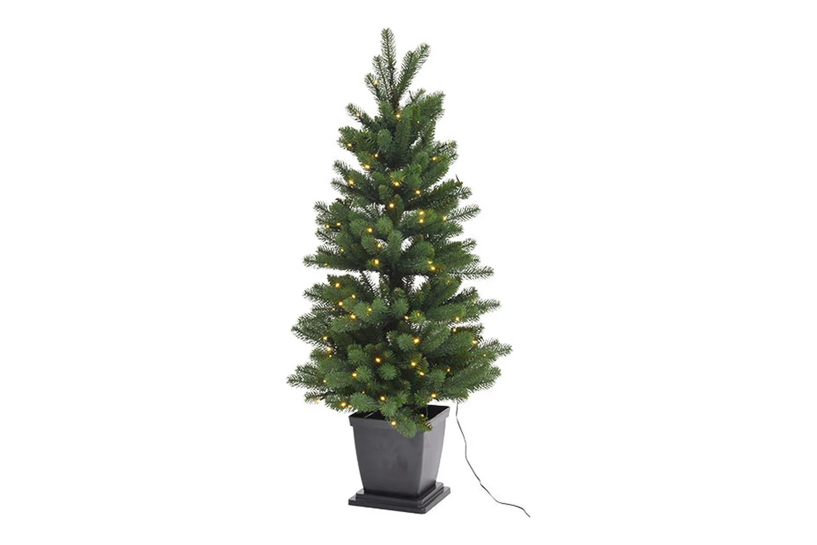 Gran Voss juletre med lys