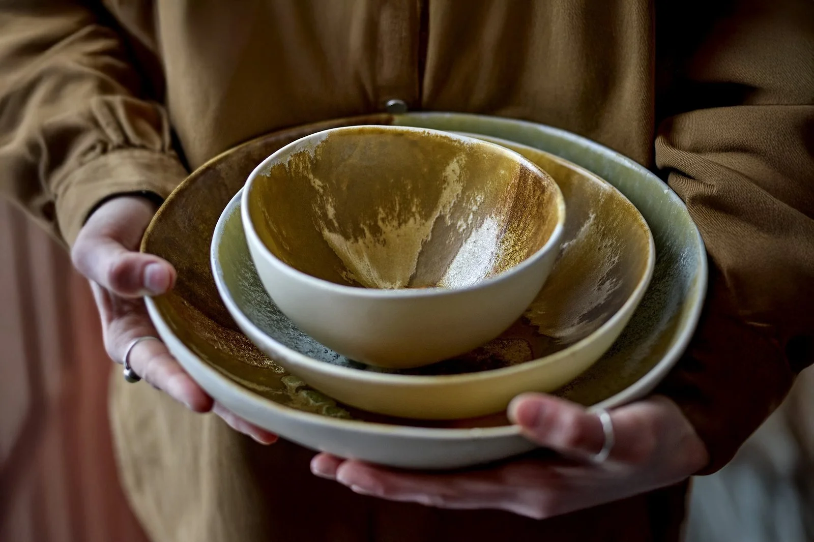 Lacey serverings- og dekorasjonsbolle