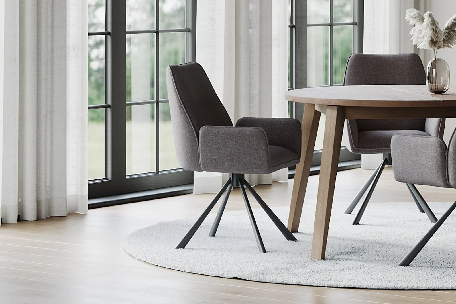 Glenda spisestol med arm