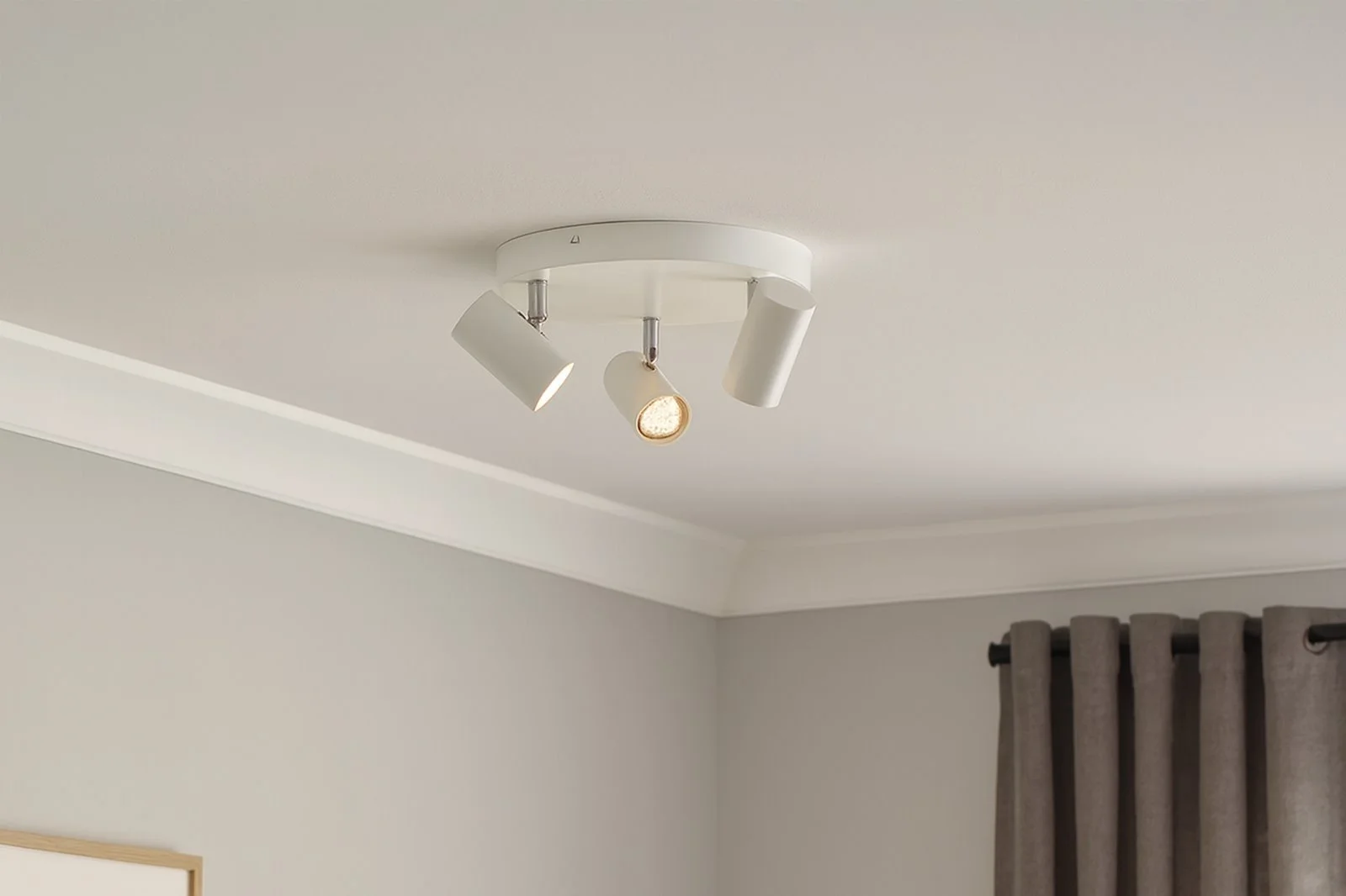 Tube taklampe rund