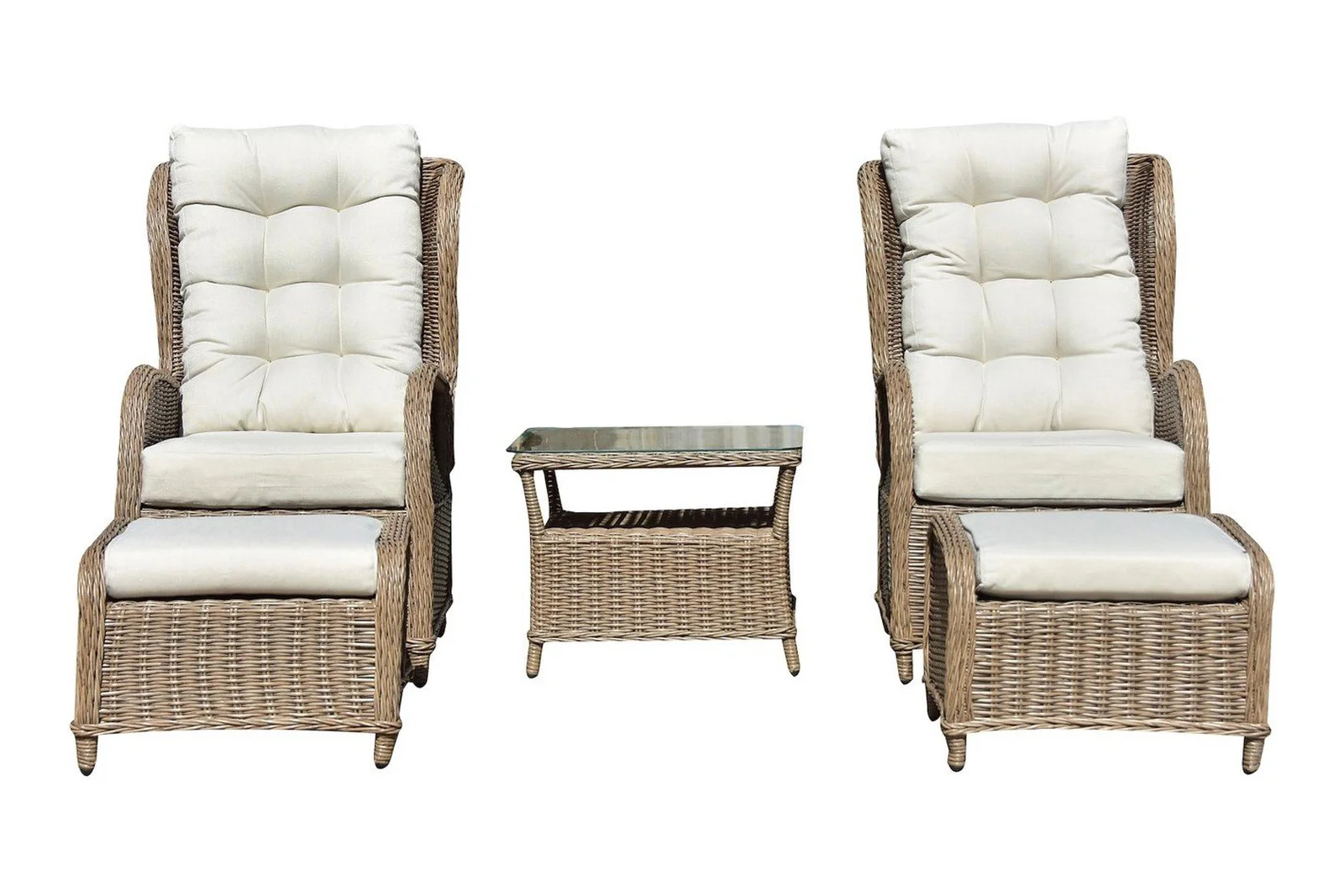 Trapani recliner sett 2 stoler m/kr og bord