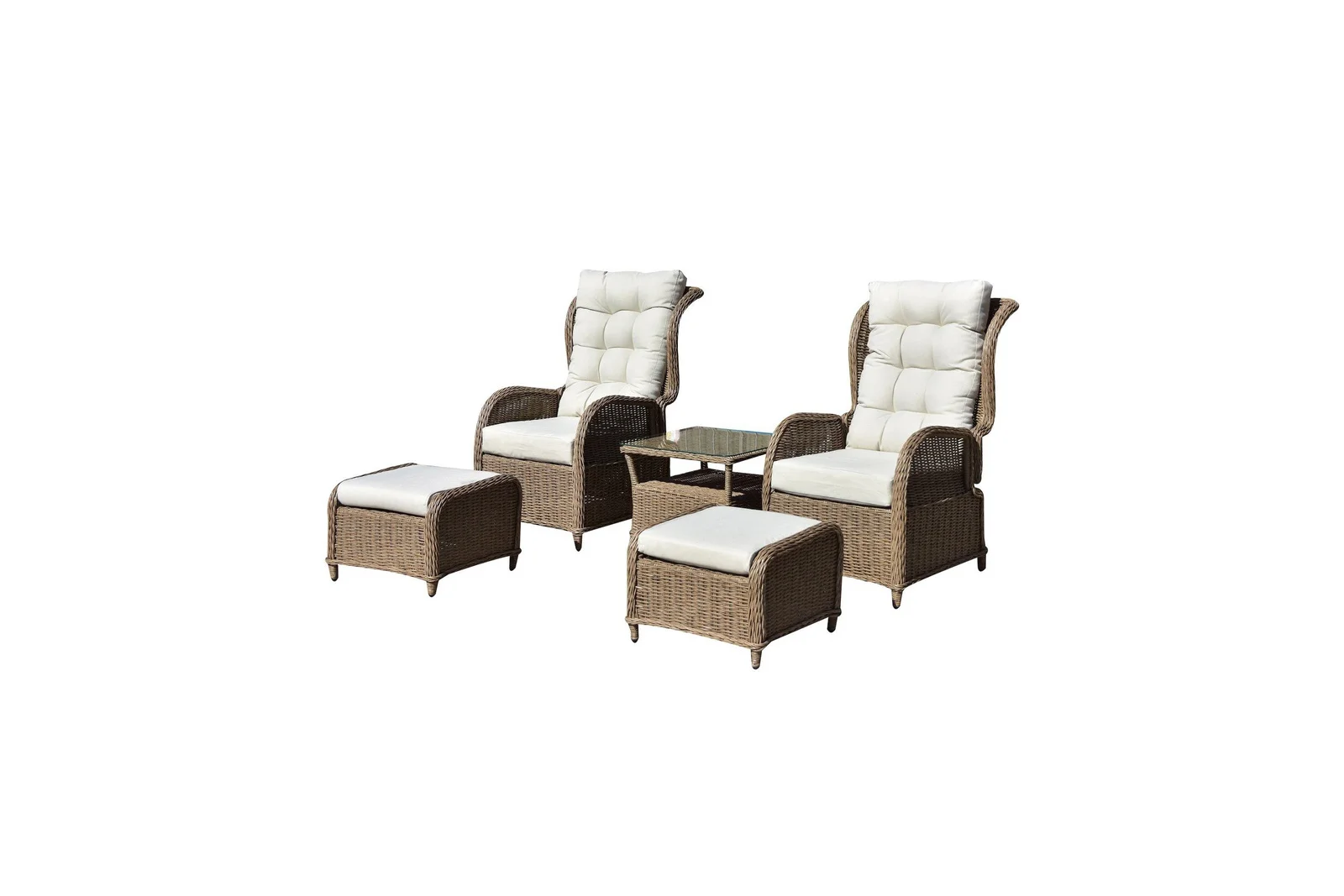 Trapani recliner sett 2 stoler m/kr og bord