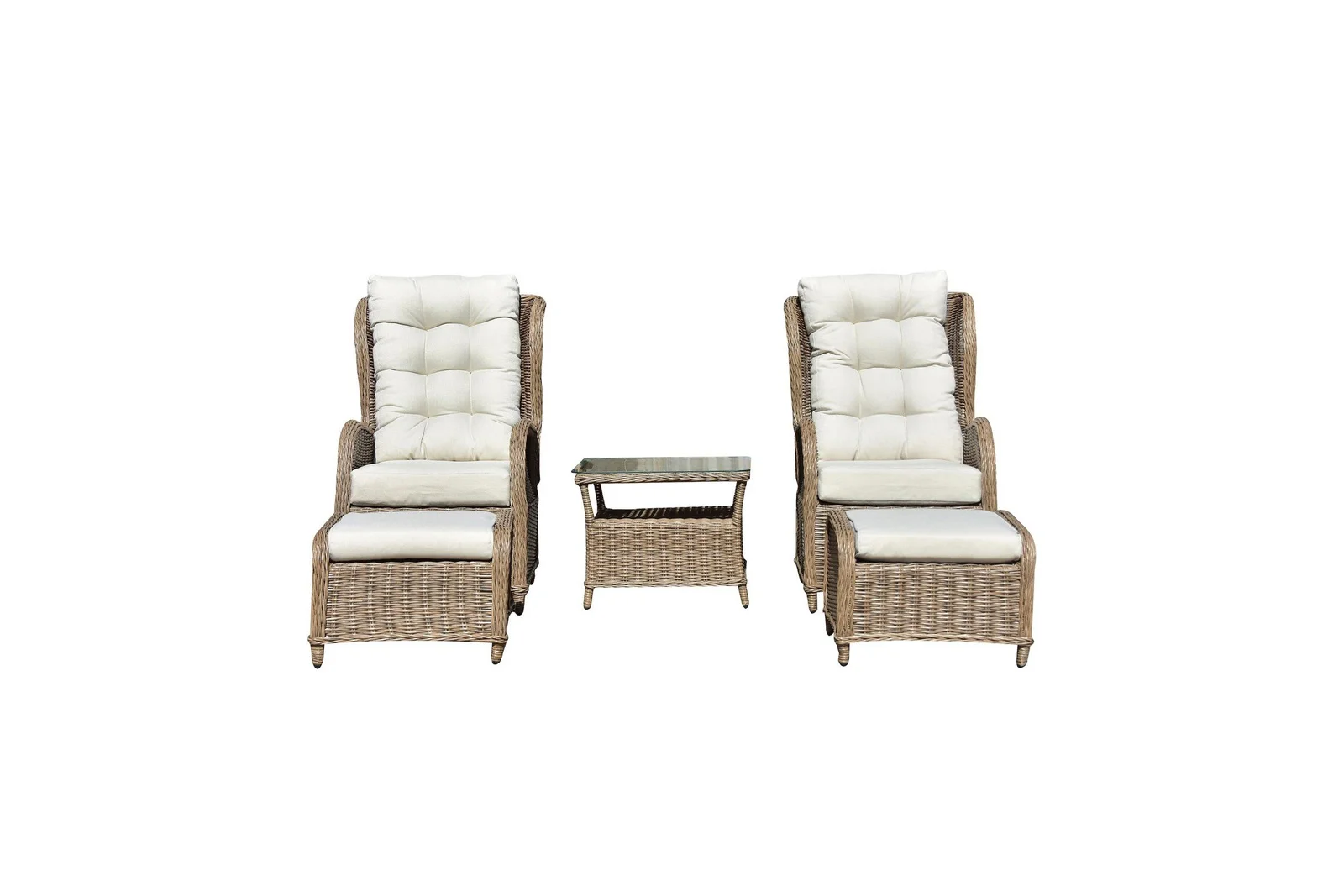 Trapani recliner sett 2 stoler m/kr og bord